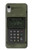 S3959 Impression graphique de la radio militaire Etui Coque Housse pour iPhone XR