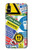 S3960 Collage d'autocollants de signalisation de sécurité Etui Coque Housse pour iPhone X, iPhone XS
