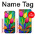 S3926 Peinture à l'huile de tulipe colorée Etui Coque Housse pour iPhone 6 6S