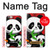 S3929 Panda mignon mangeant du bambou Etui Coque Housse pour iPhone 6 6S