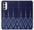 S3950 Motif textile thaïlandais bleu Etui Coque Housse pour Samsung Galaxy S23