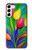 S3926 Peinture à l'huile de tulipe colorée Etui Coque Housse pour Samsung Galaxy S23 Plus