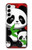 S3929 Panda mignon mangeant du bambou Etui Coque Housse pour Samsung Galaxy S23 Plus