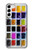 S3956 Graphique de boîte à palette aquarelle Etui Coque Housse pour Samsung Galaxy S23 Plus