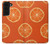 S3946 Motif orange sans couture Etui Coque Housse pour Samsung Galaxy S22