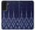 S3950 Motif textile thaïlandais bleu Etui Coque Housse pour Samsung Galaxy S22