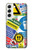 S3960 Collage d'autocollants de signalisation de sécurité Etui Coque Housse pour Samsung Galaxy S22