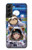 S3915 Costume d'astronaute paresseux pour bébé fille raton laveur Etui Coque Housse pour Samsung Galaxy S22 Plus