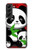S3929 Panda mignon mangeant du bambou Etui Coque Housse pour Samsung Galaxy S22 Plus