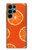 S3946 Motif orange sans couture Etui Coque Housse pour Samsung Galaxy S22 Ultra