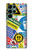 S3960 Collage d'autocollants de signalisation de sécurité Etui Coque Housse pour Samsung Galaxy S22 Ultra