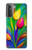 S3926 Peinture à l'huile de tulipe colorée Etui Coque Housse pour Samsung Galaxy S21 Plus 5G, Galaxy S21+ 5G