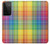 S3942 Tartan à carreaux arc-en-ciel LGBTQ Etui Coque Housse pour Samsung Galaxy S21 Ultra 5G