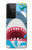 S3947 Caricature d'hélicoptère de requin Etui Coque Housse pour Samsung Galaxy S21 Ultra 5G