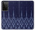 S3950 Motif textile thaïlandais bleu Etui Coque Housse pour Samsung Galaxy S21 Ultra 5G