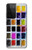 S3956 Graphique de boîte à palette aquarelle Etui Coque Housse pour Samsung Galaxy S21 Ultra 5G