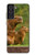S3917 Cochon d'Inde géant de la famille Capybara Etui Coque Housse pour Samsung Galaxy S21 FE 5G