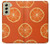S3946 Motif orange sans couture Etui Coque Housse pour Samsung Galaxy S21 FE 5G