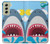 S3947 Caricature d'hélicoptère de requin Etui Coque Housse pour Samsung Galaxy S21 FE 5G