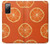 S3946 Motif orange sans couture Etui Coque Housse pour Samsung Galaxy S20 FE