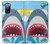 S3947 Caricature d'hélicoptère de requin Etui Coque Housse pour Samsung Galaxy S20 FE