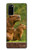 S3917 Cochon d'Inde géant de la famille Capybara Etui Coque Housse pour Samsung Galaxy S20