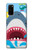 S3947 Caricature d'hélicoptère de requin Etui Coque Housse pour Samsung Galaxy S20