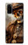 S3949 Crâne Steampunk Fumer Etui Coque Housse pour Samsung Galaxy S20