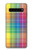 S3942 Tartan à carreaux arc-en-ciel LGBTQ Etui Coque Housse pour Samsung Galaxy S10 5G