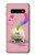 S3923 Queue d'arc-en-ciel de fond de chat Etui Coque Housse pour Samsung Galaxy S10