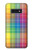 S3942 Tartan à carreaux arc-en-ciel LGBTQ Etui Coque Housse pour Samsung Galaxy S10e