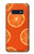 S3946 Motif orange sans couture Etui Coque Housse pour Samsung Galaxy S10e