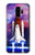 S3913 Navette spatiale nébuleuse colorée Etui Coque Housse pour Samsung Galaxy S9