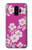 S3924 Fond rose fleur de cerisier Etui Coque Housse pour Samsung Galaxy S9