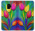 S3926 Peinture à l'huile de tulipe colorée Etui Coque Housse pour Samsung Galaxy S9