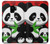 S3929 Panda mignon mangeant du bambou Etui Coque Housse pour Samsung Galaxy S9