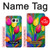 S3926 Peinture à l'huile de tulipe colorée Etui Coque Housse pour Samsung Galaxy S7