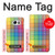 S3942 Tartan à carreaux arc-en-ciel LGBTQ Etui Coque Housse pour Samsung Galaxy S7