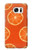 S3946 Motif orange sans couture Etui Coque Housse pour Samsung Galaxy S7