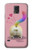 S3923 Queue d'arc-en-ciel de fond de chat Etui Coque Housse pour Samsung Galaxy S5