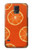 S3946 Motif orange sans couture Etui Coque Housse pour Samsung Galaxy S5