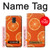 S3946 Motif orange sans couture Etui Coque Housse pour Samsung Galaxy S5