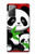 S3929 Panda mignon mangeant du bambou Etui Coque Housse pour Samsung Galaxy Note 20