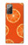 S3946 Motif orange sans couture Etui Coque Housse pour Samsung Galaxy Note 20