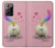 S3923 Queue d'arc-en-ciel de fond de chat Etui Coque Housse pour Samsung Galaxy Note 20 Ultra, Ultra 5G