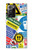S3960 Collage d'autocollants de signalisation de sécurité Etui Coque Housse pour Samsung Galaxy Note 20 Ultra, Ultra 5G
