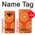 S3946 Motif orange sans couture Etui Coque Housse pour Note 9 Samsung Galaxy Note9