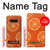 S3946 Motif orange sans couture Etui Coque Housse pour Note 8 Samsung Galaxy Note8