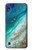 S3920 Couleur bleu océan abstrait émeraude mélangée Etui Coque Housse pour Samsung Galaxy A10