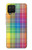 S3942 Tartan à carreaux arc-en-ciel LGBTQ Etui Coque Housse pour Samsung Galaxy A12